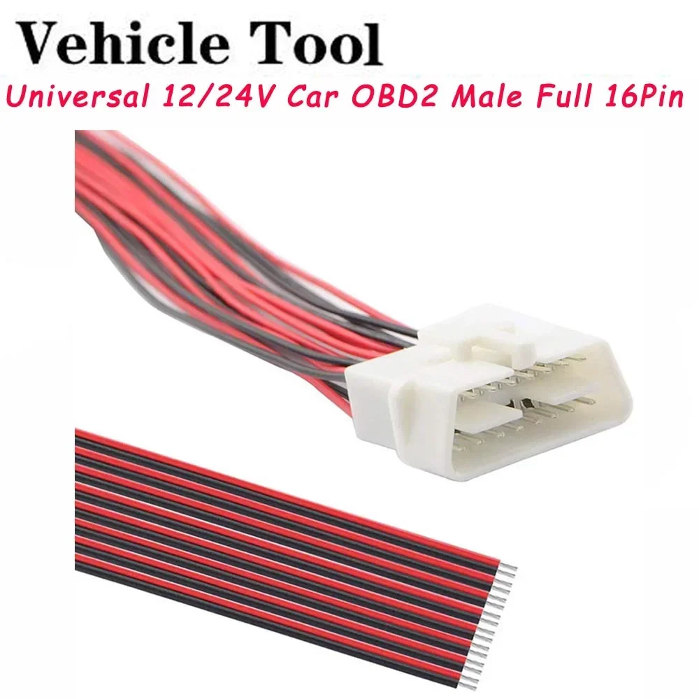 OBD OBD2 16Pin Female Extension Opening Cable Car Diagnostic Interface Connector OBD II Female Converter OBD2 Male Cable