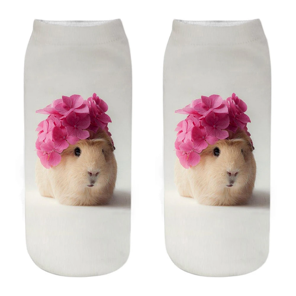 Modische Tiersocken 3D-gedruckt Lustige Kawaii Damen Niedliche Haustiere Fitness Hamster Socken Viele Stile Cool Dropship
