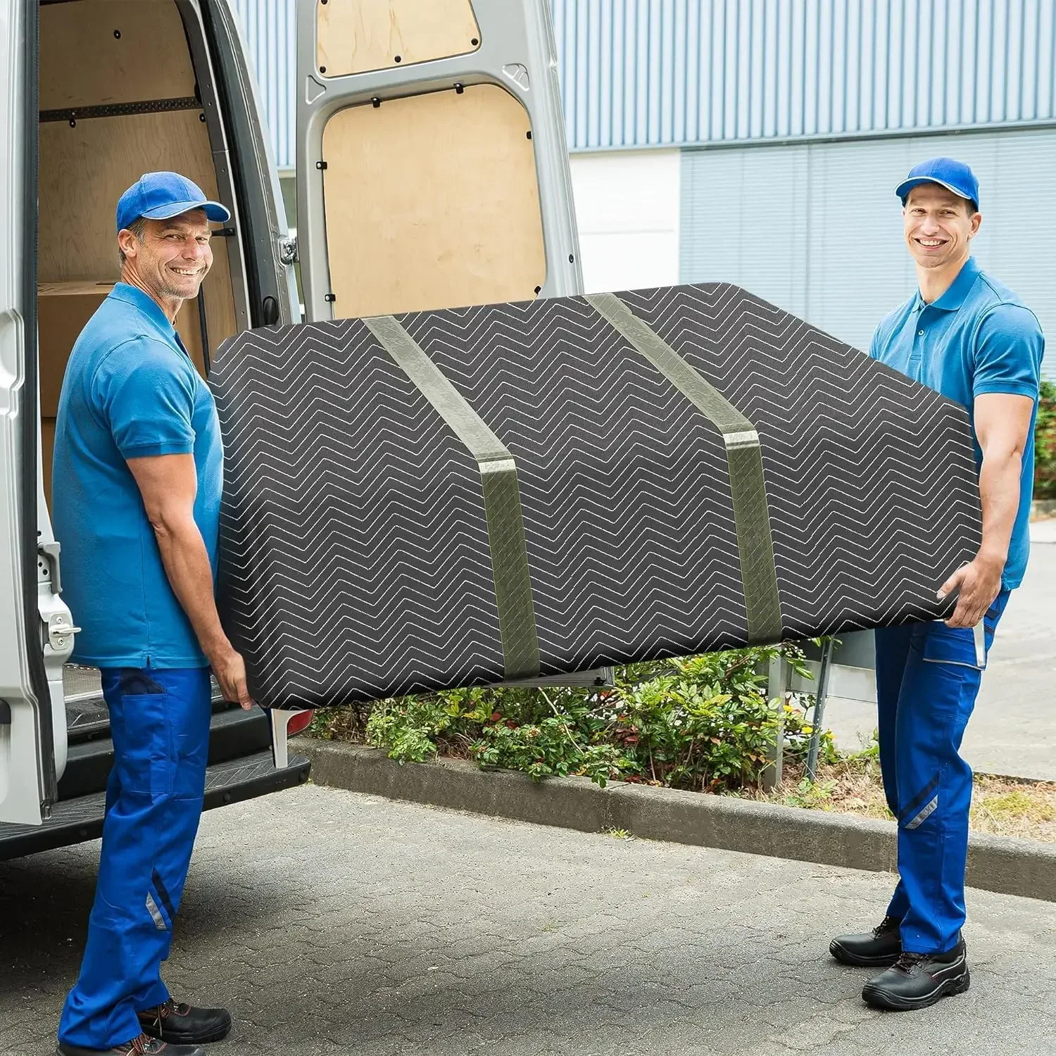 

-6 Moving Packing Blankets, Heavy Duty Moving Pads, 72 x 80’’(65lb/dz) Quilted Shipping Furniture Blankets Pads (6-Pack)