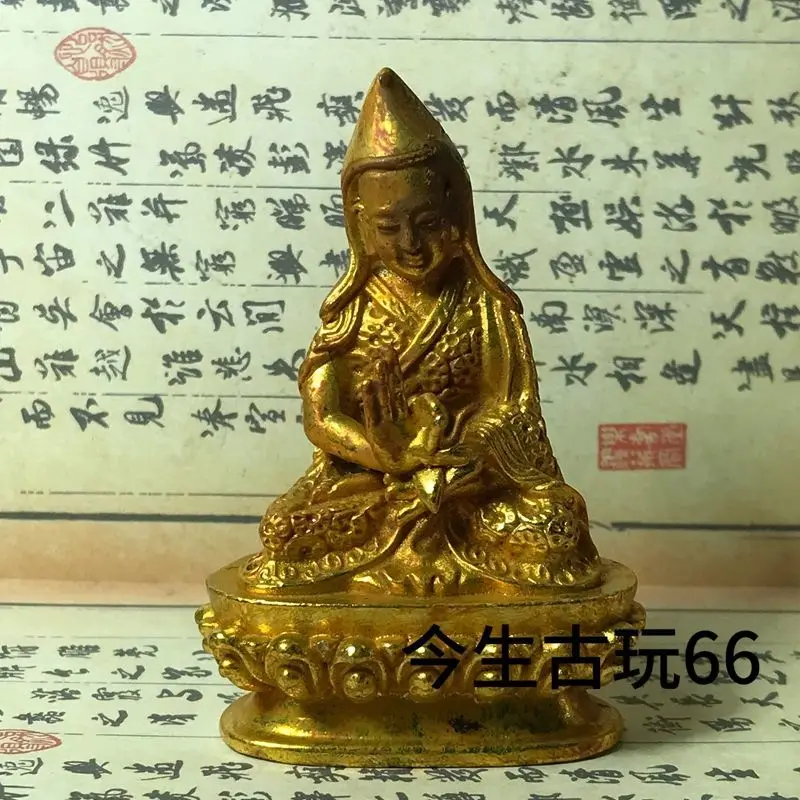 Tibetan Buddhism Master Tsongkhapa Statue Ornament Decoration Tea Pet Figurines Desk Decor Accessories