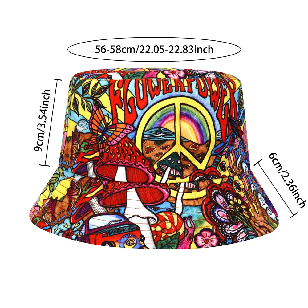 Reversible Fashion Design Bucket Hats Women Men Summer Outdoor Sun Production Fisherman Hat Unisex Sunscreen Panama Sports Beach