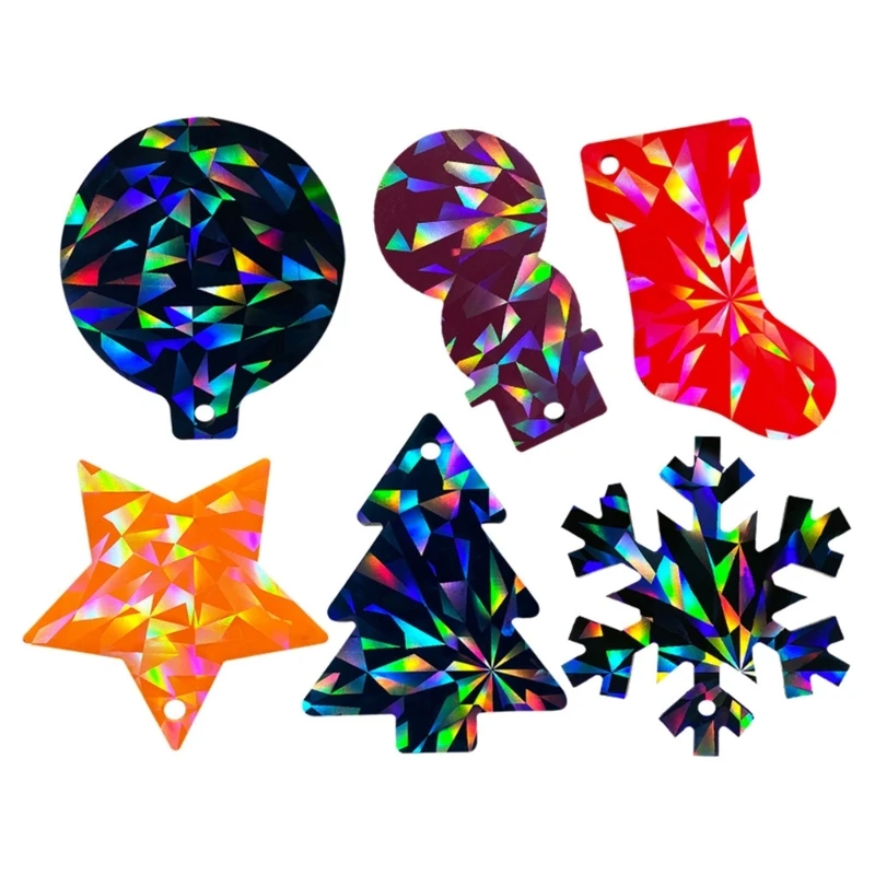 Silicone Pendant Mold Rainbow Light Effect Snowflake Keychain Charm