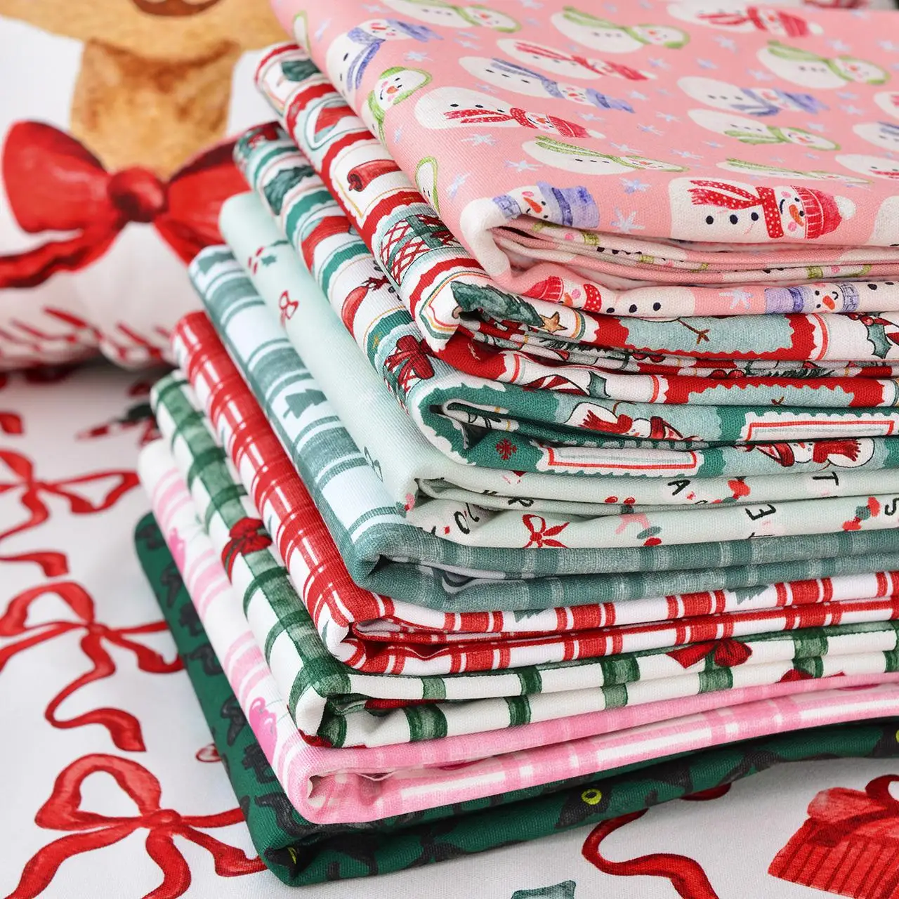 150x50cm Thick Canvas Fine Sail Cotton Sail Pure Cotton Fabric Handmade DIY Elderly Reindeer Holiday Decoration Christmas Story