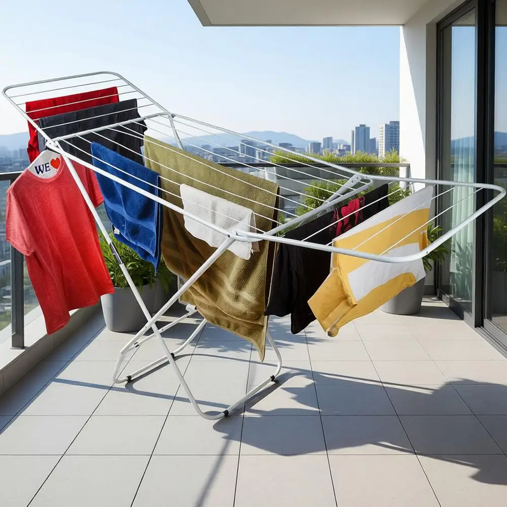 

Белая портативная сушилка для одежды