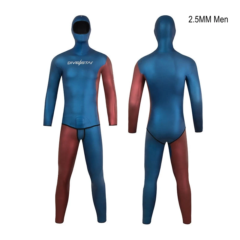 

2.5MM YAMAMOTO SCS Keep Warm UnderWater Hunting Kayaking Swim Diving Suit Hooded Neoprene Scuba 2Pcs Snorkeling Drift WetSuit