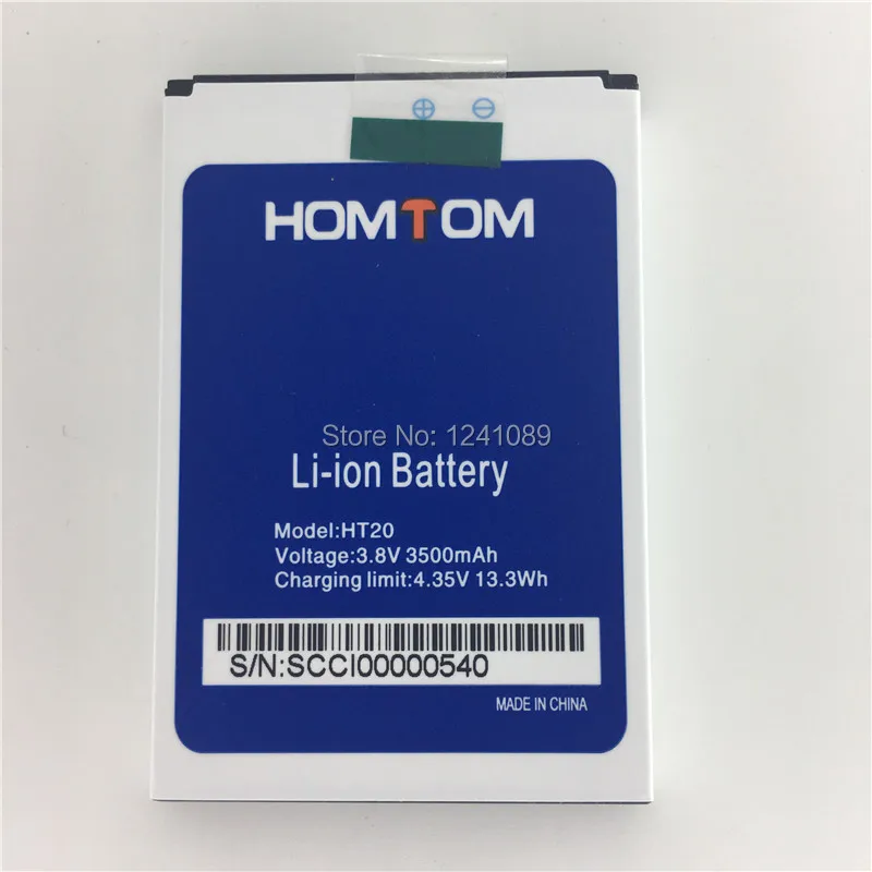 

YCOOLY 100% Original Battery HOMTOM HT20/HT20 Pro Battery 3000mAh Original QualityOriginal Quality