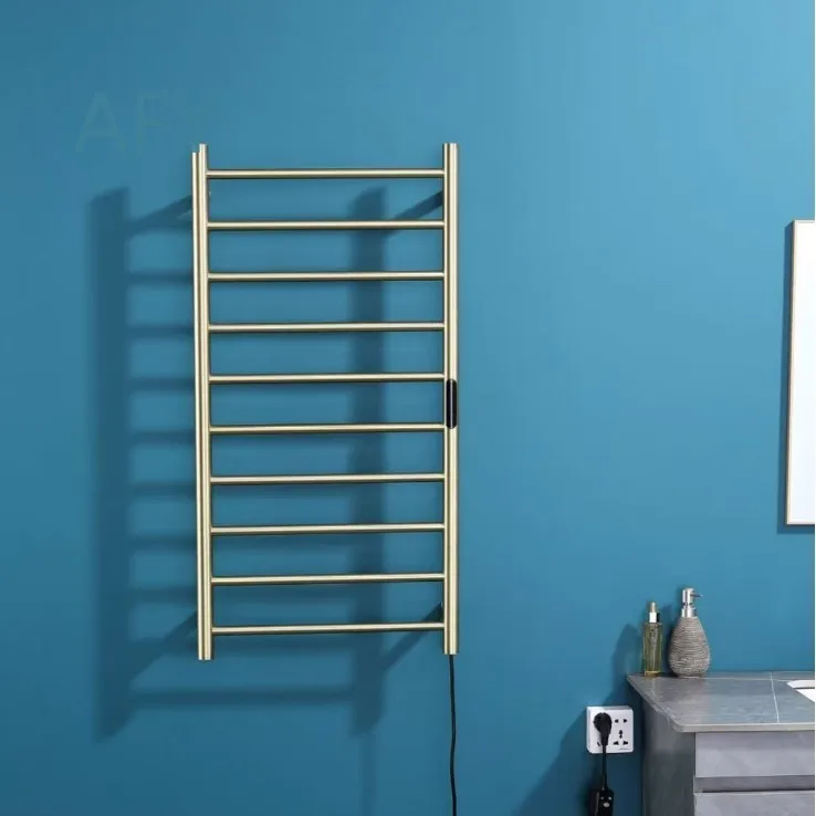 Electric Towel Warmer for OZON Russia EU Standard Carbon Fiber Heating Towel Dryer for Bathroom Wall Mounted Factory Direct