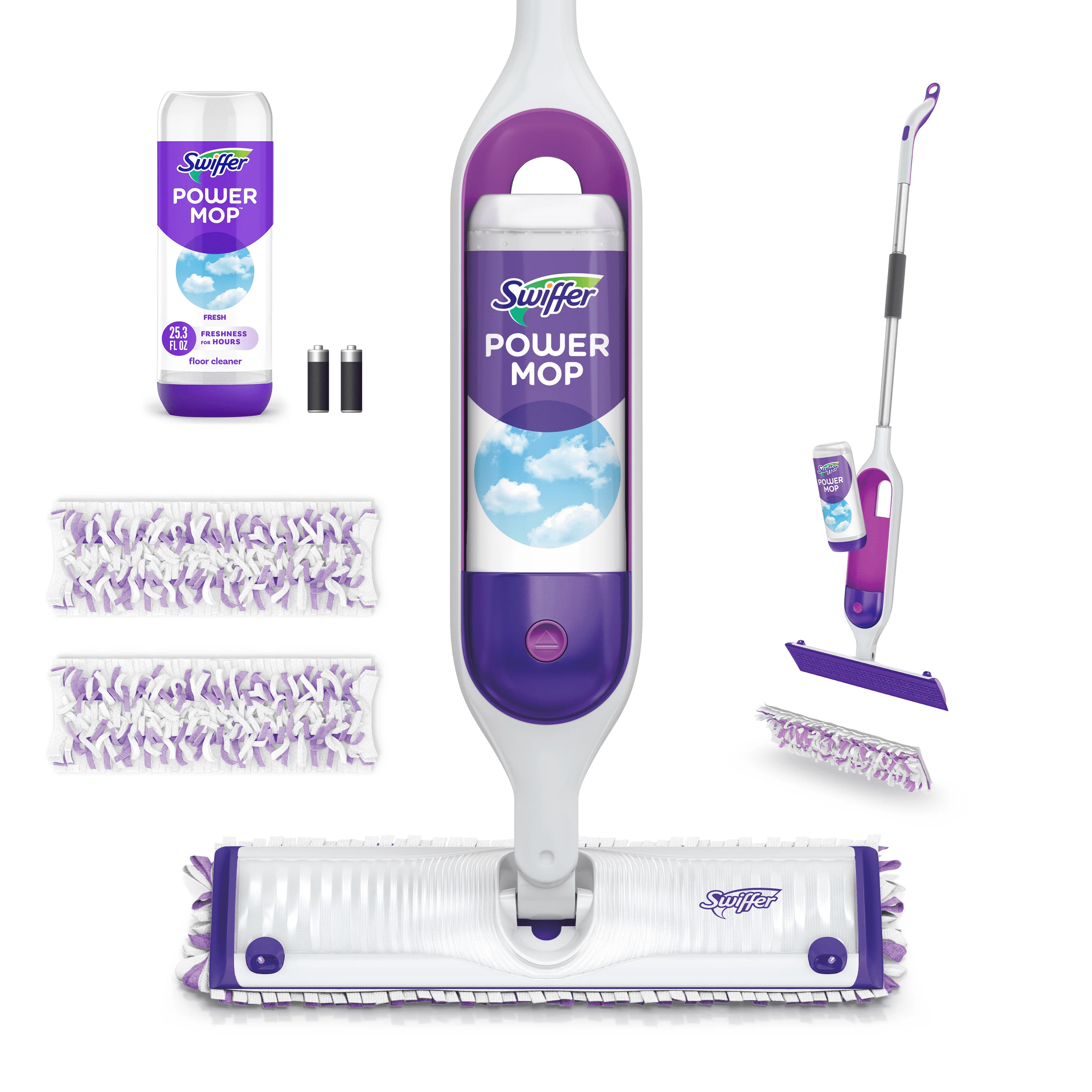 

Набор для многоповерхностной швабры Swiffer PowerMop для очистки пола, свежий запах