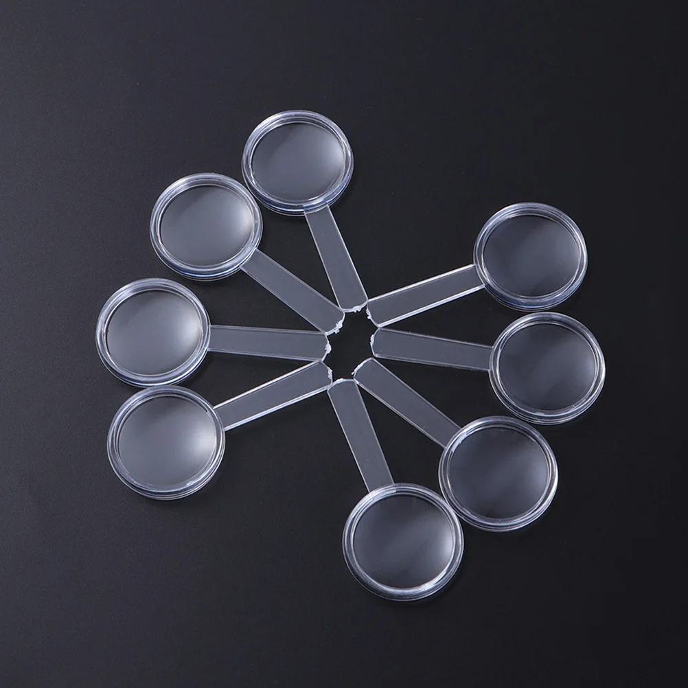 

12pcs Magnifying Glasses H held Durable Plastic Lens for Kids Insect Stamp Plastic Magnifying Glasses Reading Observation Toy