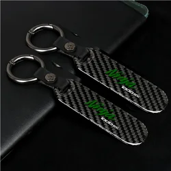 For NINJA NINJAH2 NINJA250 NINJIA400 NINJIA600 NINJIA1000 2024 Motorcycle Key Chain Carbon Fiber Keychain 2025 Logo Gift