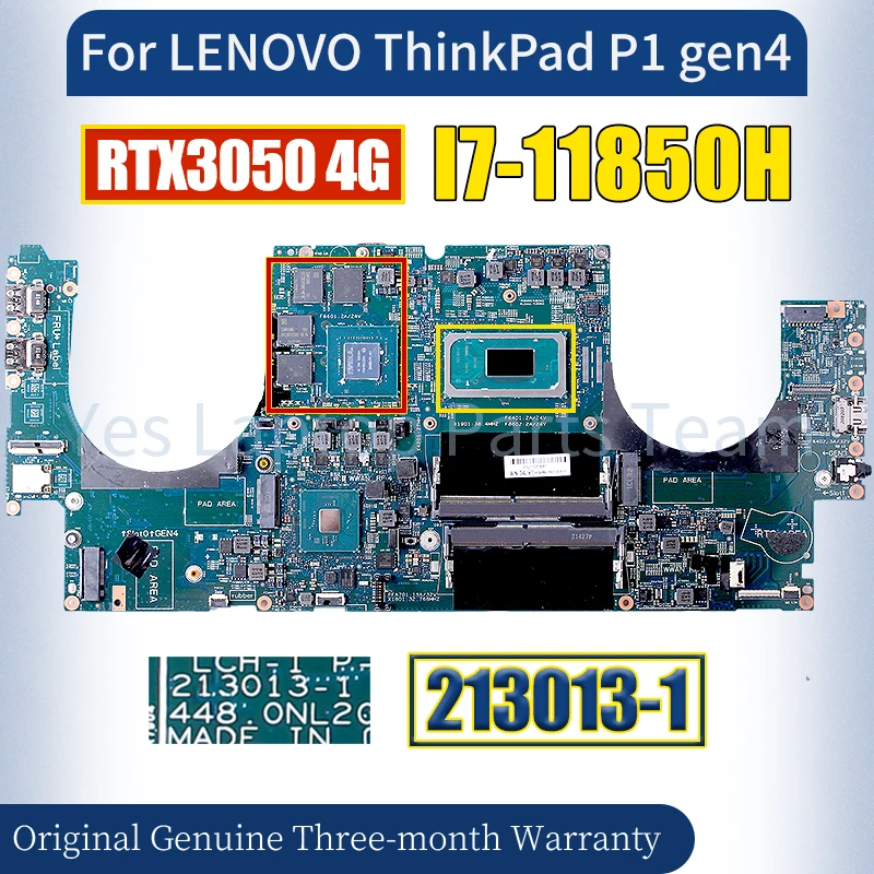 

Материнская плата 213013-1 для ноутбука LENOVO ThinkPad P1 gen4, 5B21D53517, задняя фотография X3050, 4G, материнская плата для ноутбука, тест 100%