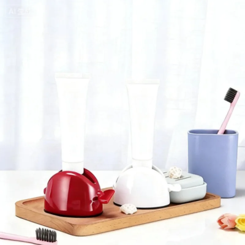 

WIKHOSTAR Набор аксессуаров для ванной комнаты, роликовый соковыжималка для зубной пасты, тюбик, дозатор зубной пасты, очищающее средство, соковыжималка, держатель для зубной пасты