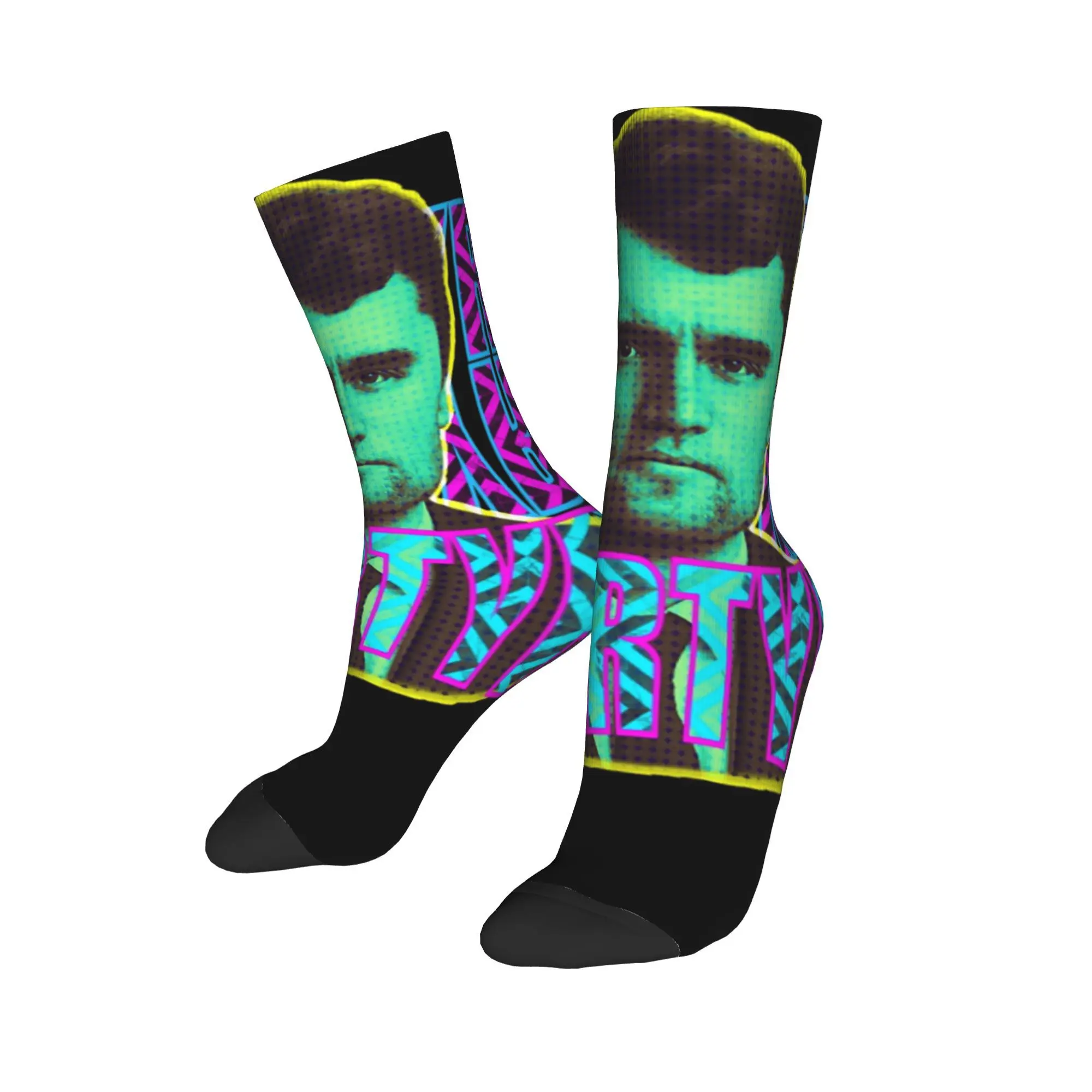 Charlie Kirk 진정한 애국자 양말 그래픽 스타킹 미끄럼 방지 남여 공용 남성 양말 품질 가을 캐주얼 야외 양말