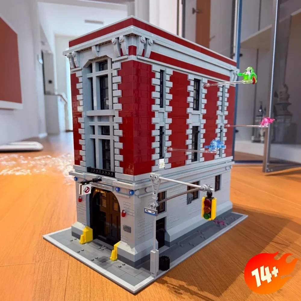 4634pcs Fire Station Headquarters Hot Spot Building Block Brick Kit Christmas Birthday Gift For Fans Friends