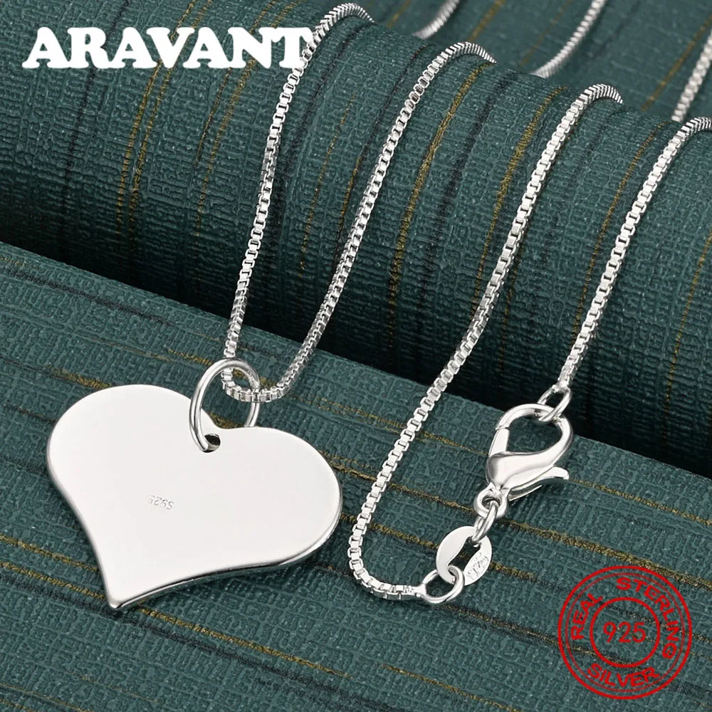 

Ожерелье с подвеской в форме сердца из стерлингового серебра 925 пробы — уникальный подарок для женщин, универсальное для мероприятий и ювелирных изделий