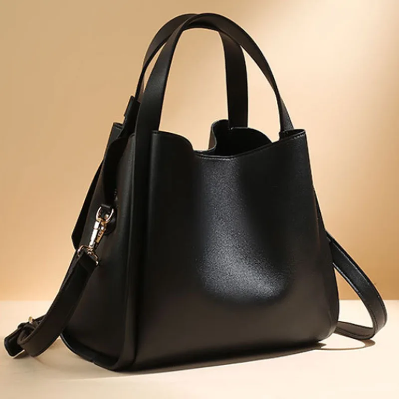 

Simple design women bag 2024 new fashion handbag bucket bag large capacity single shoulder crossbody bag