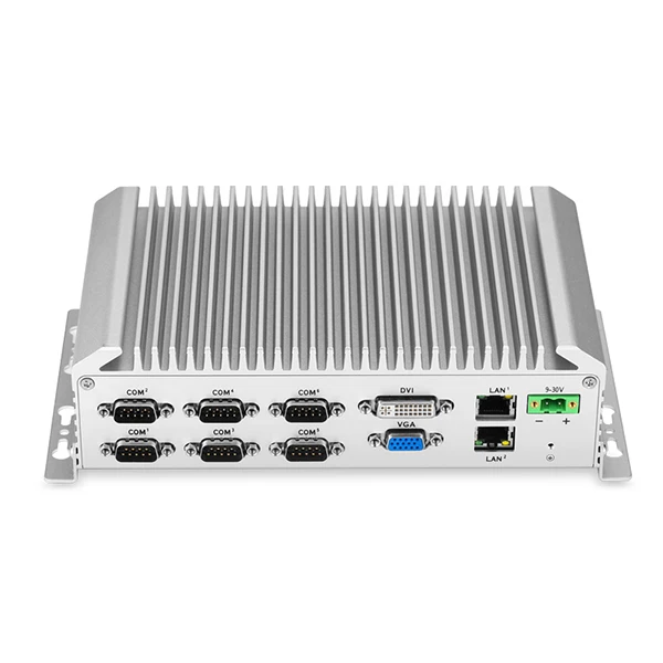 Embedded  Fanless intel i3-5005U  2.1CPU  Industrial Computer mini box PC  i3/i5/i7 optional 2xLAN   10xCOM IEC60068