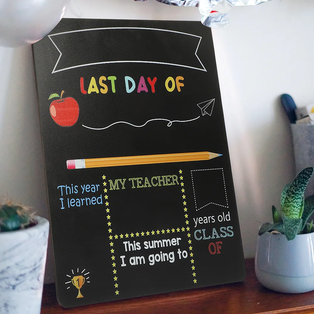 علامة سبورة طويلة الأمد في اليوم الأول، محمولة خفيفة الوزن لتزيين المنزل والمدرسة، علامات سبورة للتخرج #1