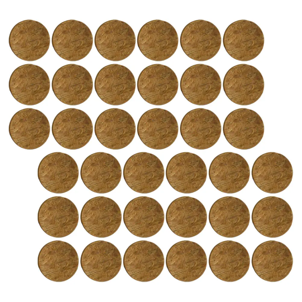 50pcs MOSS วงกลมแผ่นมะพร้าว Aquarium ตกแต่งถังปลามะพร้าว SHELL Chip เครื่องประดับทิวทัศน์ฉากหลังชุดตารางทราย