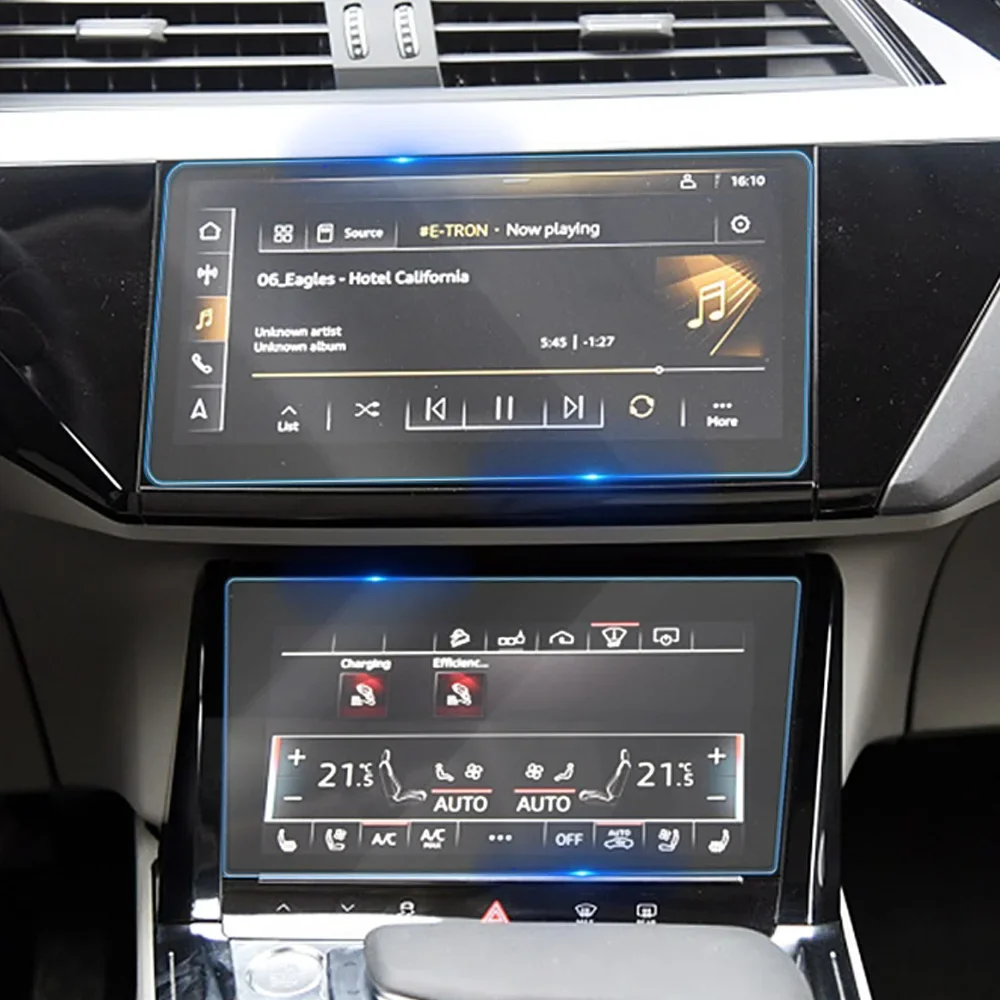 Für Audi e-tron 2018-2021 Auto Multimedia Video GPS Navigation LCD Bildschirm Gehärtetem Glas Schutz Film Anti Scratch zubehör