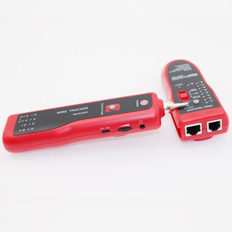 LAN 네트워크 케이블 테스터 Cat5 Cat6 RJ45 UTP STP 라인 파인더 전화선 추적기 트레이서 진단 톤 거리 케이블 테스터