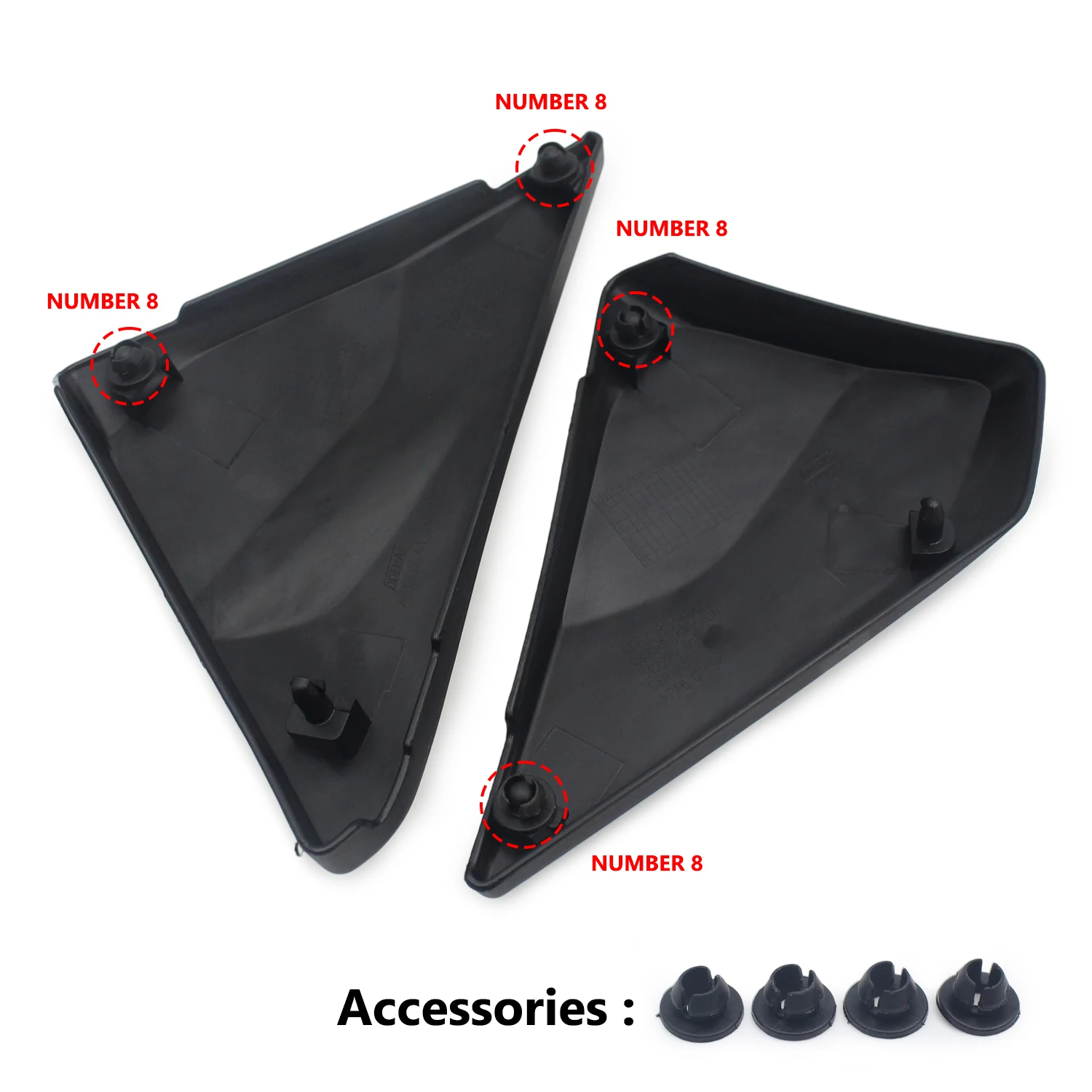 Motorcycle Battery Side Cover Panel Plastic Side Fairing Trim Cover For BMW R1200RT R1250RT K52 0A13 0J63 0L03 ABS Plastic