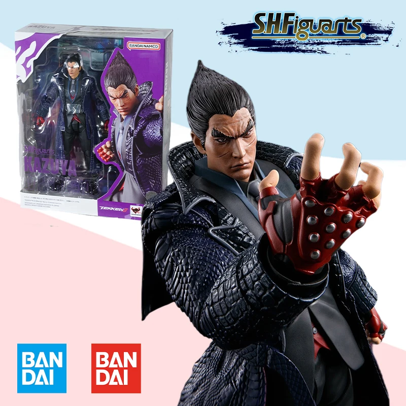 

Bandai Original box S.H.Figuarts SHF Tekken 8 Kazuya Mishima full action anime pvc model kit finished toy gift for kids