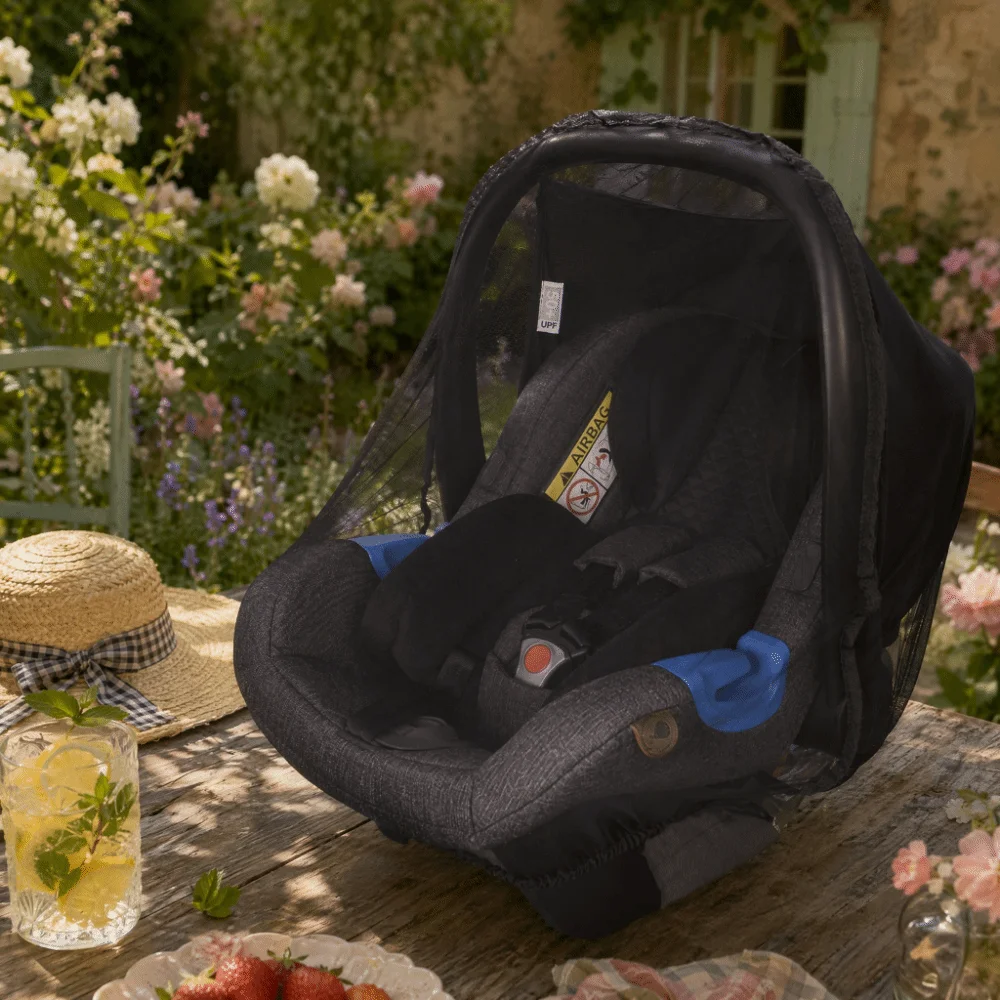 

Safe Polyester Baby Basket Shield Fine Mesh Anti-insect Baby Mosquito Net Universal Fit Portable Insect Mesh Shield Travel