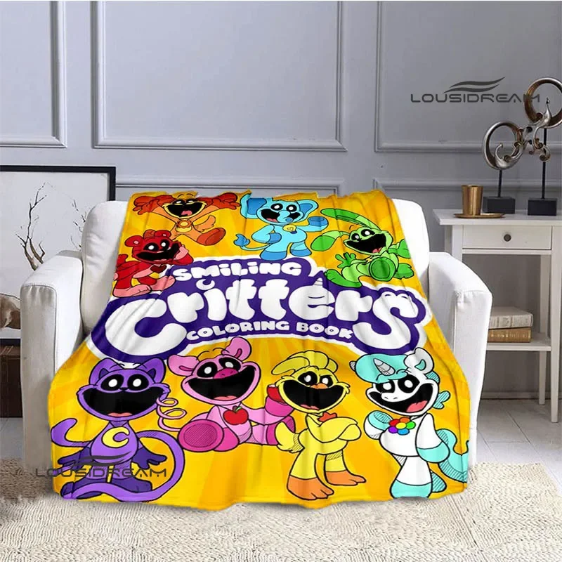 S-smiling critters Cartoon blankets picnic blanket Warm Flannel blankets Soft and comfortable blanket bed linings Birthday Gift