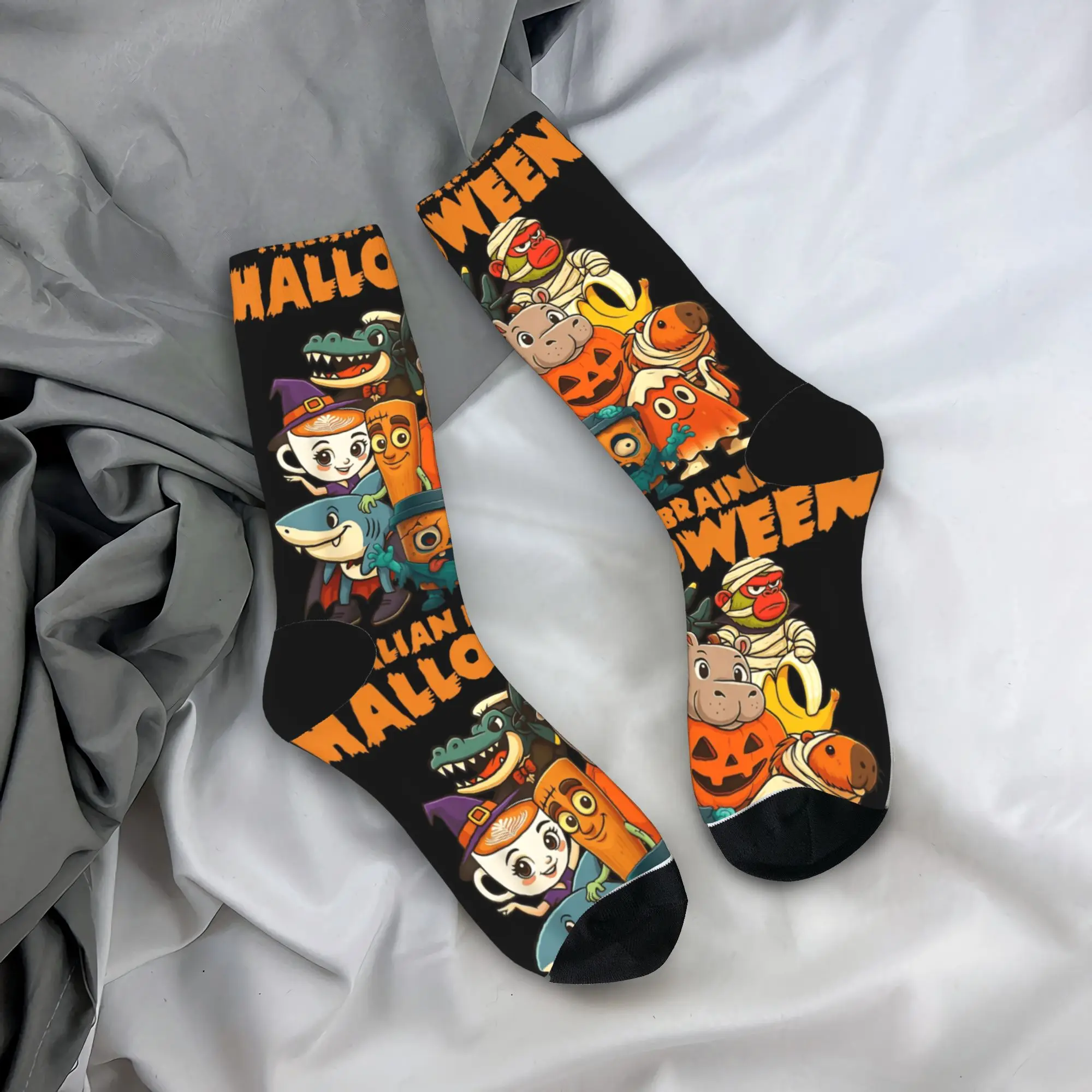 جوارب بشخصيات Brainrot الإيطالية للهالوين جوارب مضادة للعرق للرجال جوارب تزلج مريحة جوارب شتوية برسومات هاراجوكو