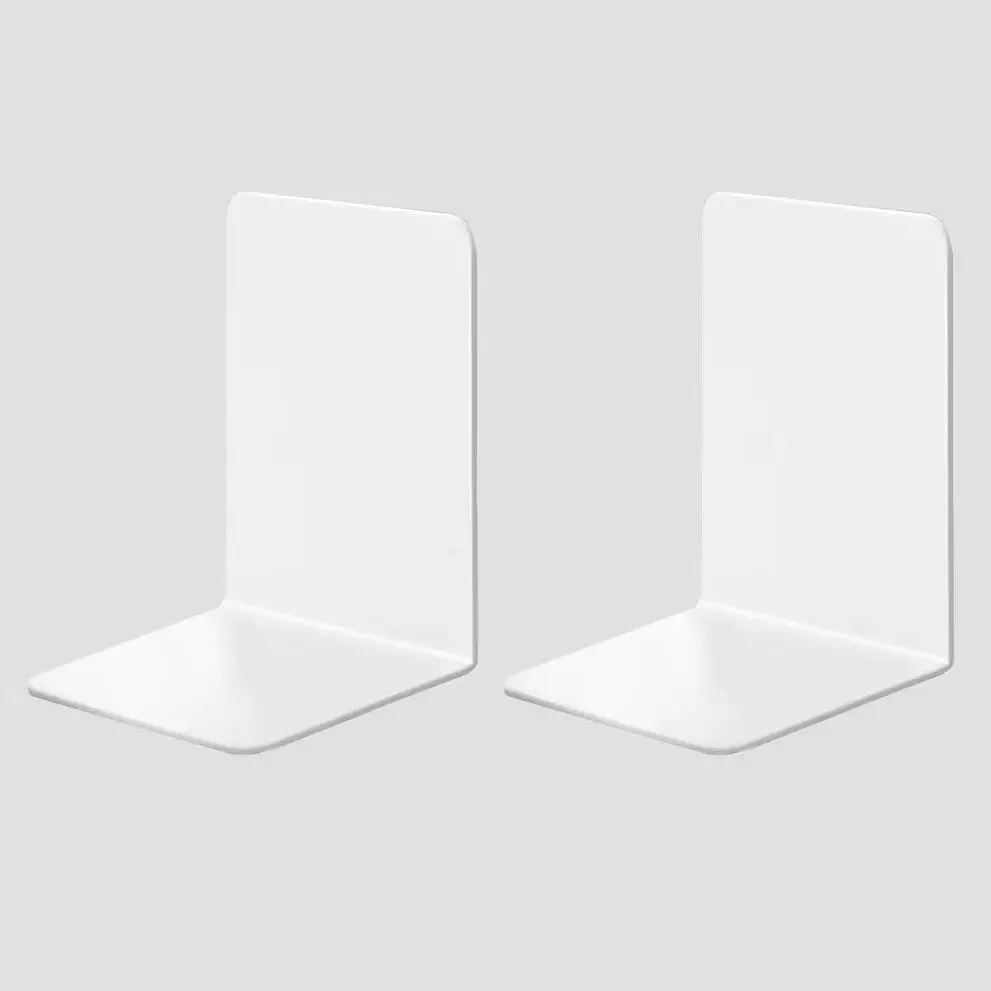 8-delige boekensteunen, doorzichtige boekensteunen voor planken, zware boekensteunen en desktop-organizer, boekenstopper voor boeken/films/cd