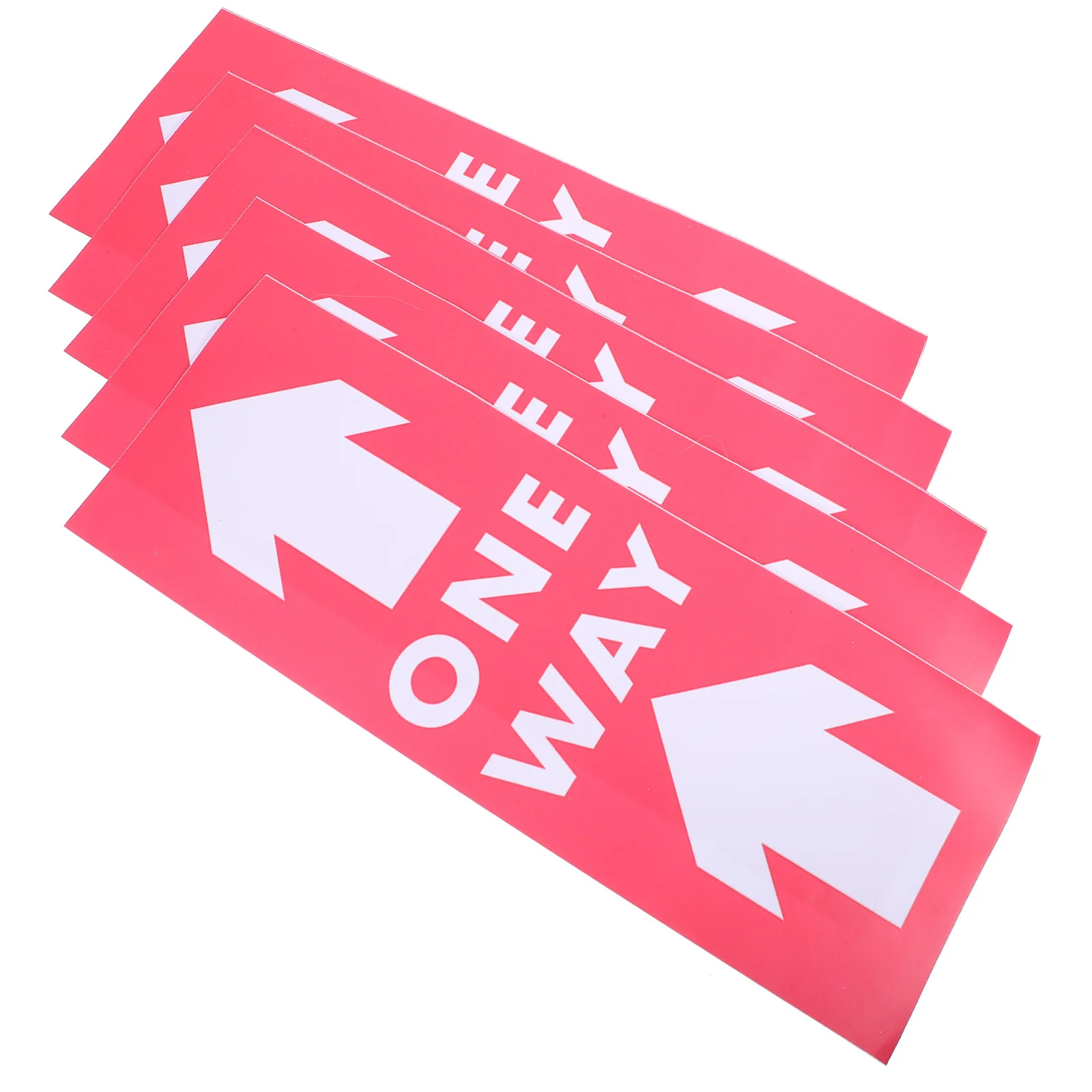 5pcs Arrow Warning Stickers Self-Adhesive Pvc Floor Decals For Direction Indication Traffic Safety Signs Directional Labels