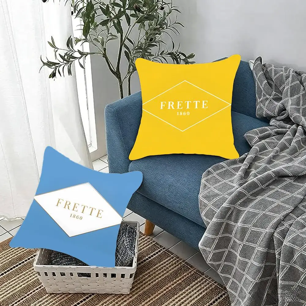 Luxurious Minimalist F-Frette Cushion Cover Fluffy velvet Nordic style plush Living room sofa decorative