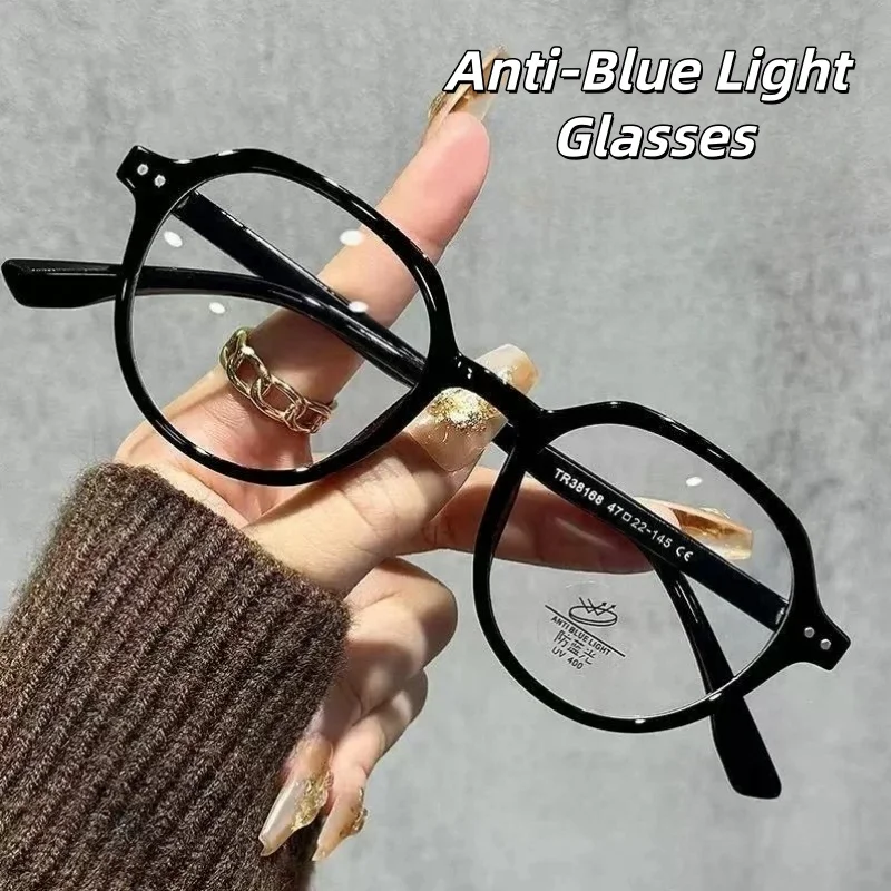 

2026 New Fashionable and Comfortable Women's Anti-Blue Light Glasses Men's INS Style Luxury Eye Protection Eyeglasses