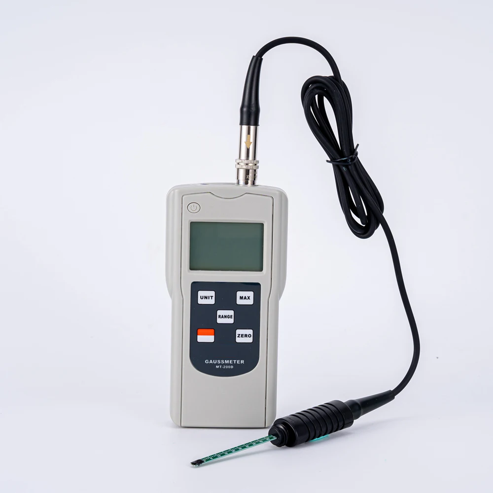 Handheld MT-200D Digital Gauss Meter High Precision 0mT~200mT Tesla Meter Magnetic Field Strength Measuring Instrument