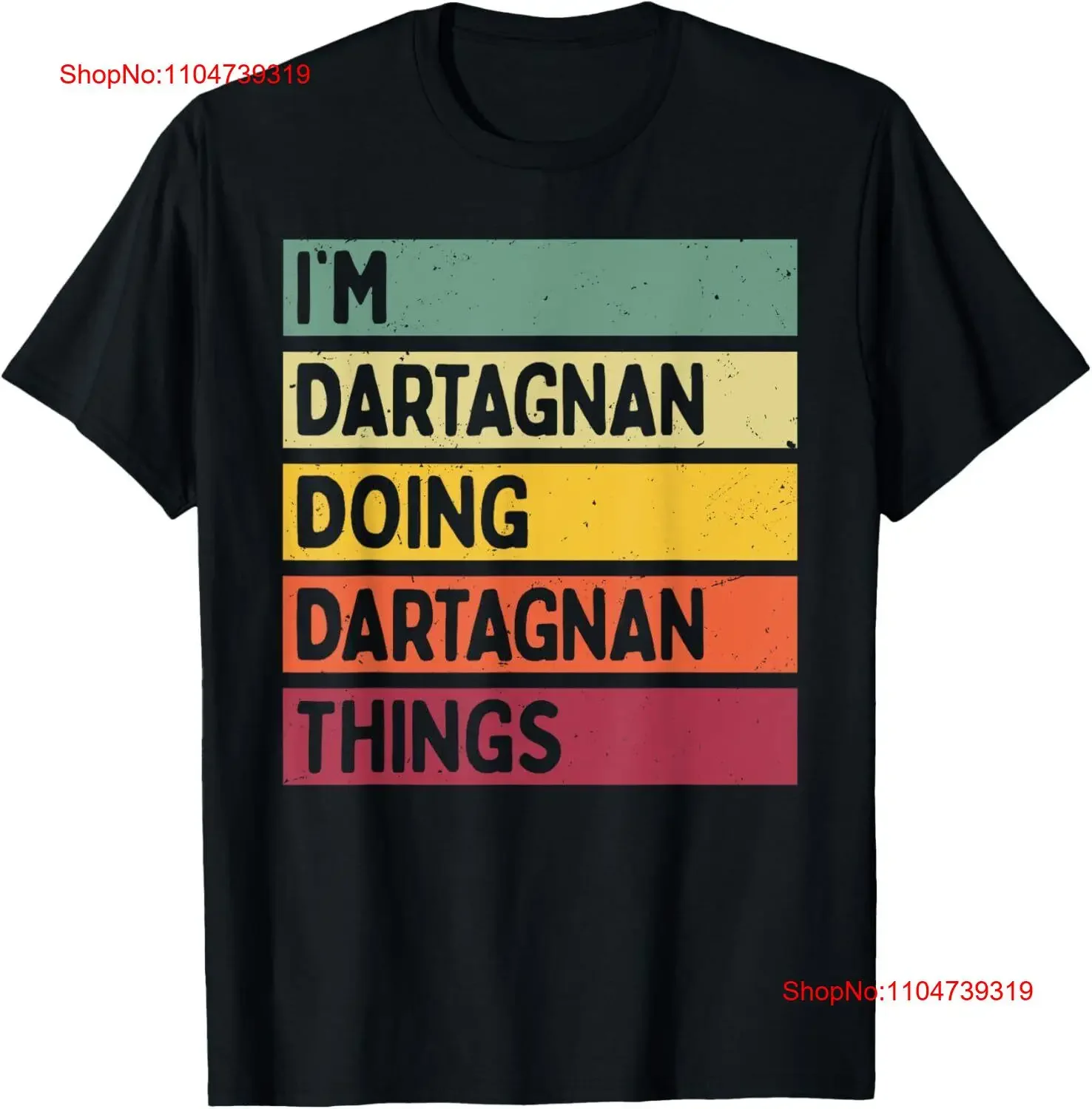 Soy Dartagnan haciendo cosas divertida camiseta personalizada vintage lavada versátil moda gráfica elegante transpirable ligeramente