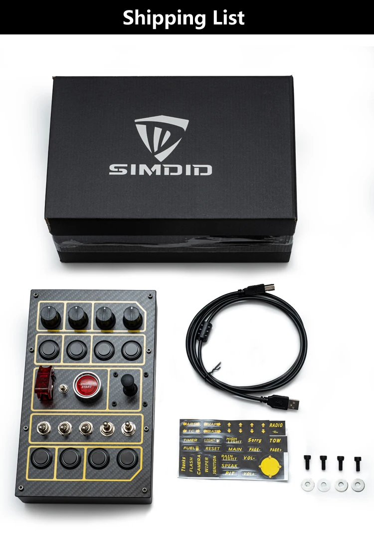 SIMDID-D30 صندوق أزرار Simracing-SIMAGIC MOZA FANATEC SIMCUBE يمكن تركيبه