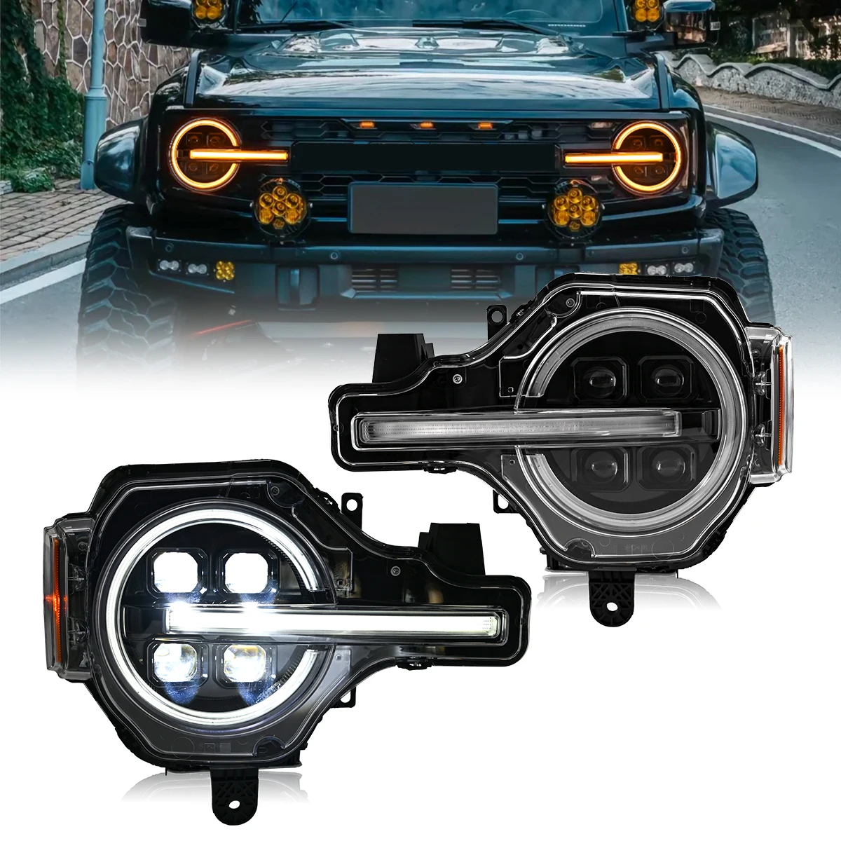 

Фара для Ford Bronco 2021-2025 (не для спорта)