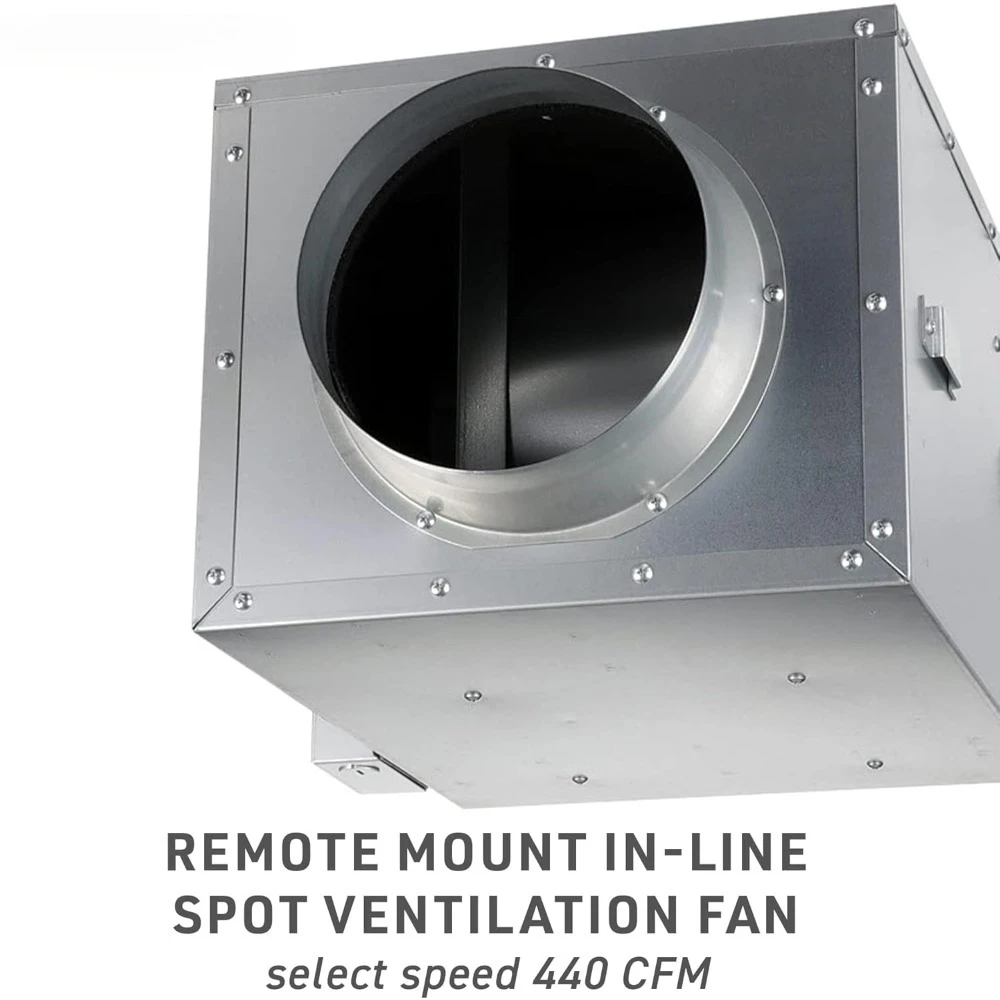 لوازم البناء مروحة عادم الحمام المثبتة على السقف مع ضوء LED وسخان، 50-80-110 CFM، FV-0511VHL1 #2