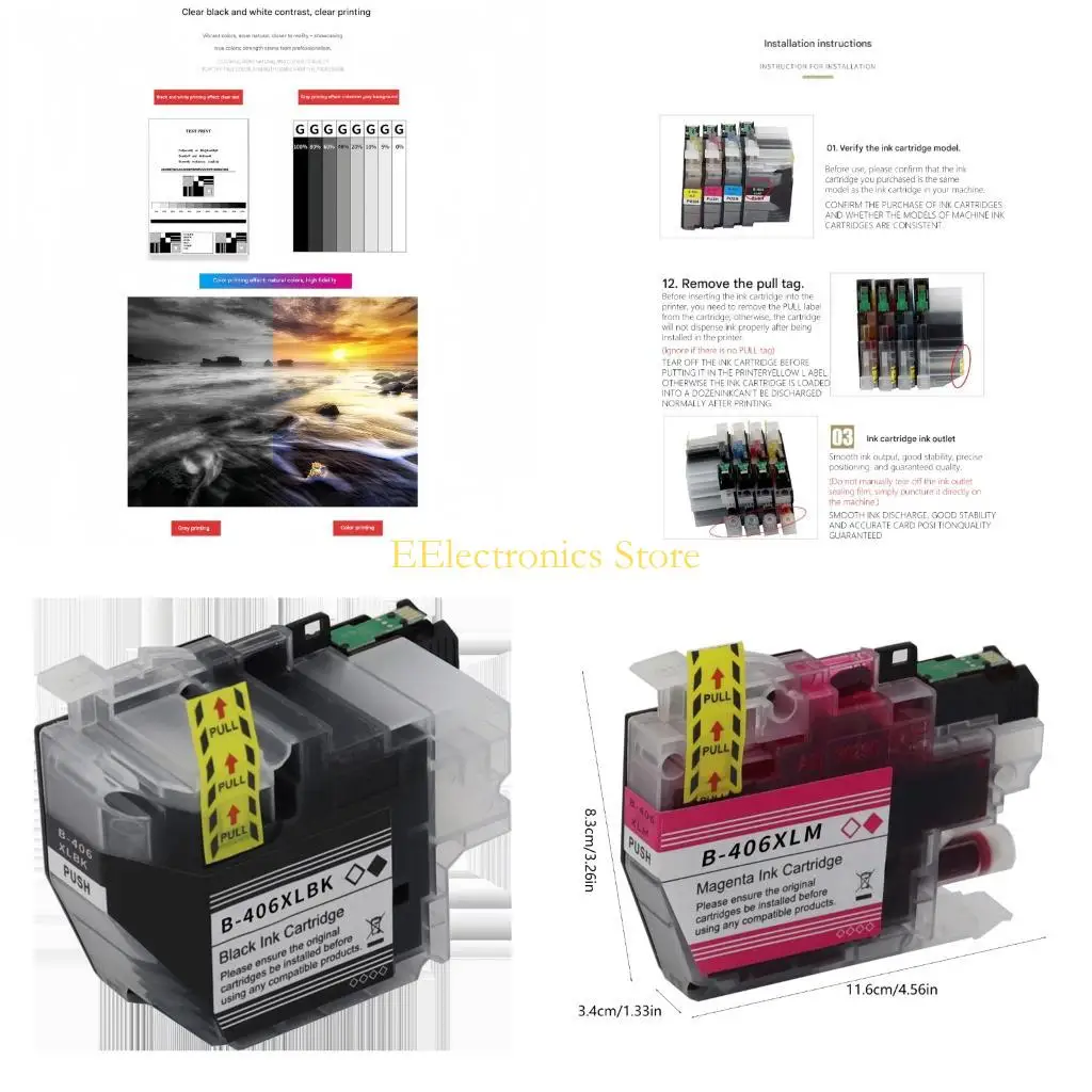 

Универсальный ABS-картридж B03C для печати в тяжелых условиях LC406XL обеспечивает четкий текст и насыщенную цветопередачу.