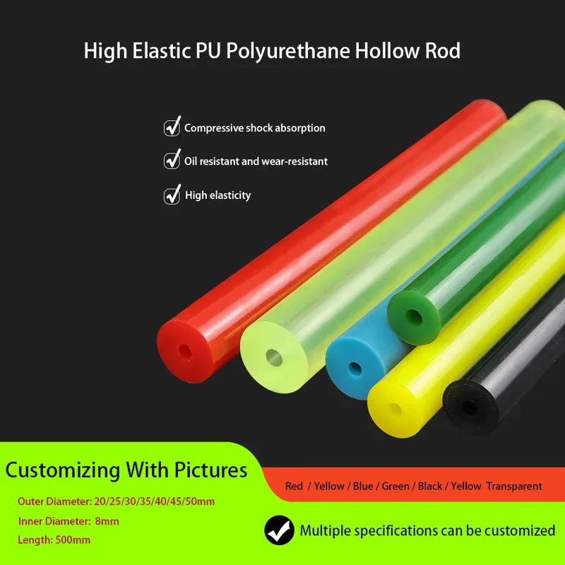 

Hollow Beef Tendon Pattern PU Rod 20mm 25mm 30mm 35mm OD Elastic Plastic Tube for Costume Props
