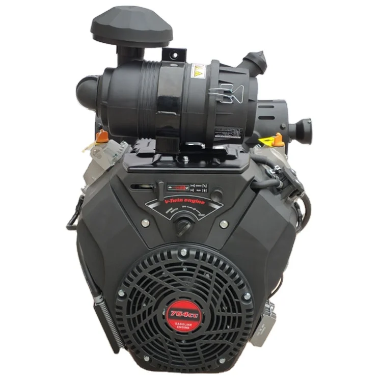 LONCIN 18KW V Doppio Motore 764CC LC2V80FD Motore A Benzina 4 Tempi Avviamento Elettrico 2V80F Macchine Motori Chiavetta Albero 28.575mm