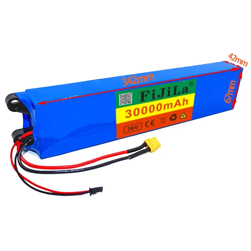 100% Genuine 36V 30Ah Lithium Ion Battery Pack, Suitable for  10s3p  M365  Pack Electric Scooter BMS + Charger