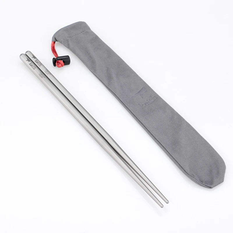 Keith Titanium Camping Chopsticks Reusable Non-toxic Bacteriostatic Flatware Outdoor Picnic Tableware Chinese Chopsticks 235mm