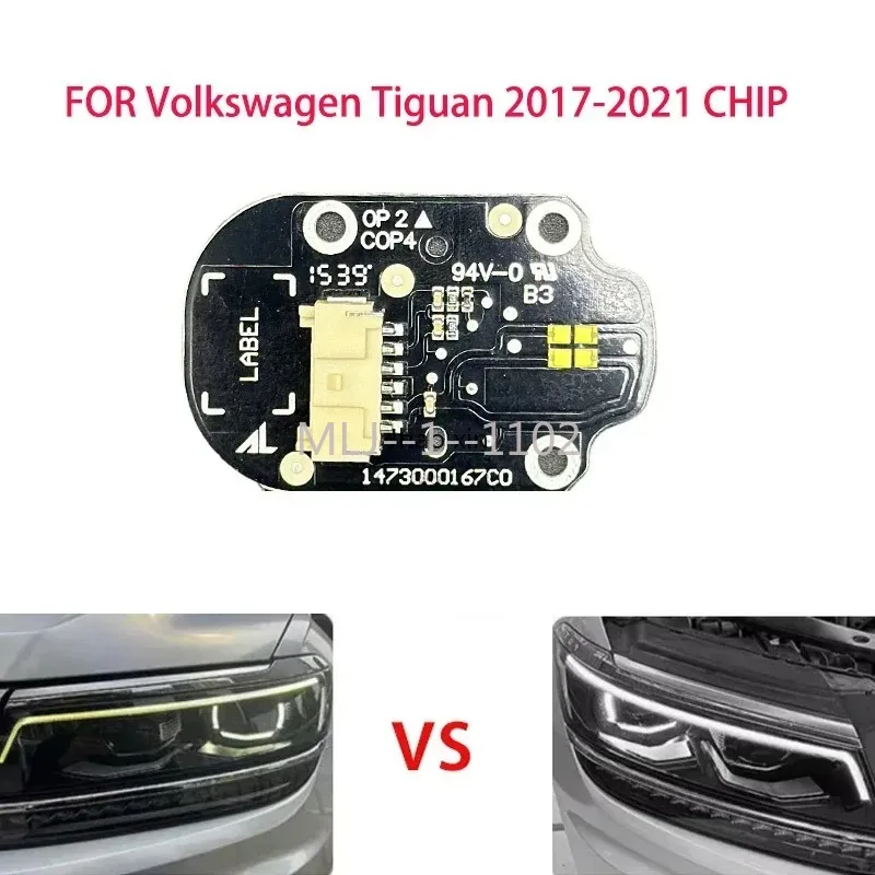 

White Light For Volkswagen Tiguan 2017-2021 Car Headlights DRL Chip Circuit Board Light Source Board Chip Angel Eyes