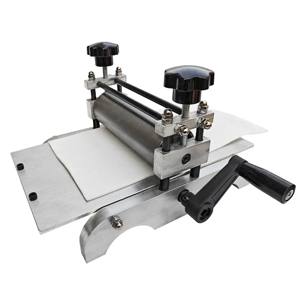 SINOART MINI Table Top Model Rubbing Machine Printing Size 17x30cm Metal Structure Printmaking Etching Press Machine