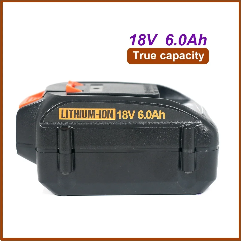 WORX電動工具およびガーデンツール用 20V 3Ah 5Ah 6Ah リチウム電池 電気充電表示 Worx WA3512 WA3551 WA3553 WA3570対応