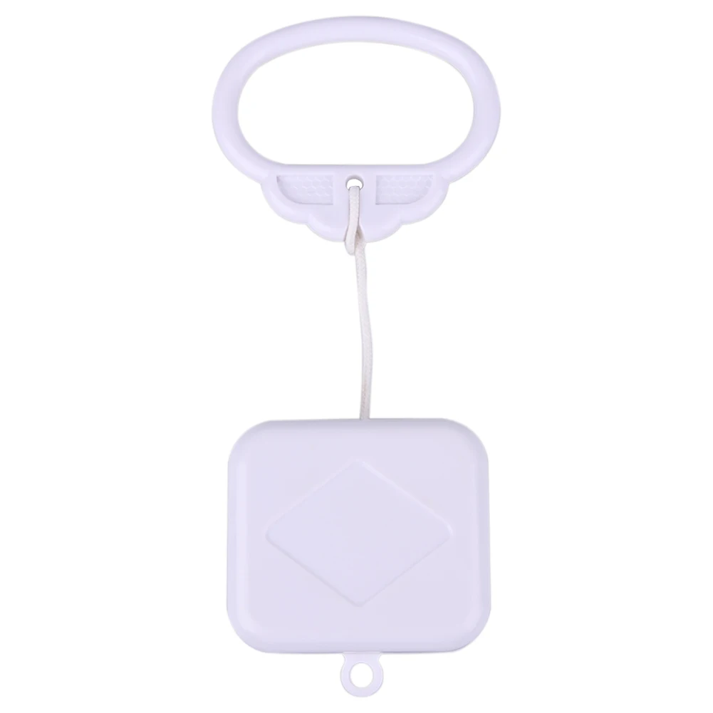 Waterproof Bed Bell Rattle Toy with Classic Lullaby Melody Pull String Music Box for Kids Children