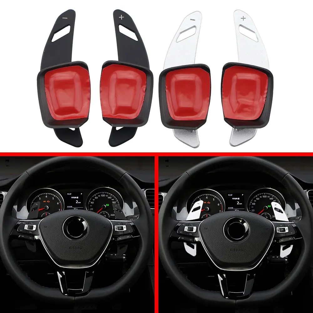 For Volkwagen VW Golf 7 MK7 GTI R GTD GTE Polo GTI Scirocco 2014 - 2019 Steering Wheel Paddle Extend Shifter Paddles Accessories