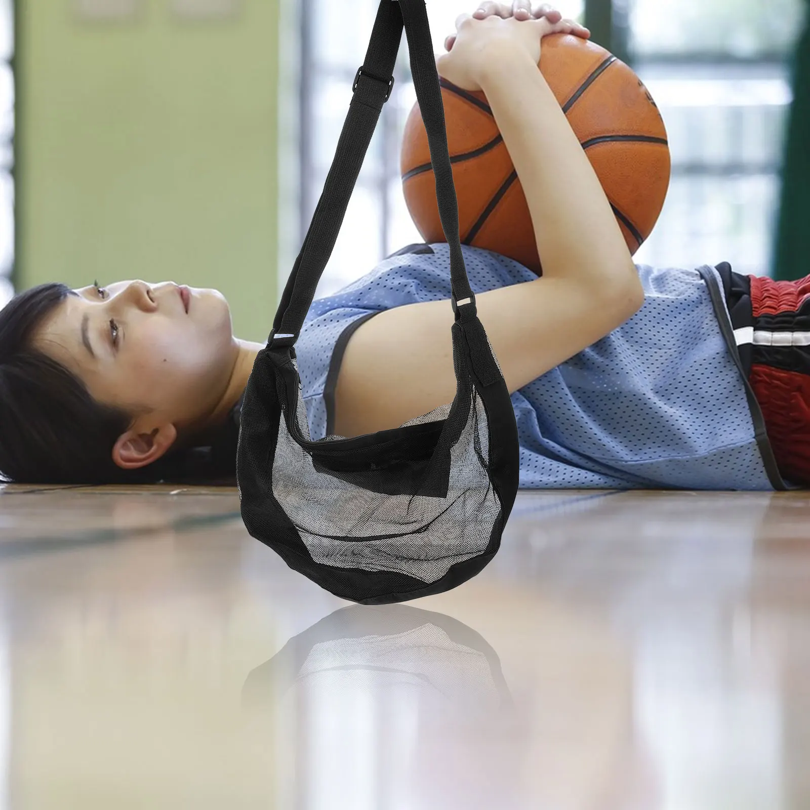 

Shoulder Bags Sports Storage Mesh Net for Balls Football Carry Basketball Carrying